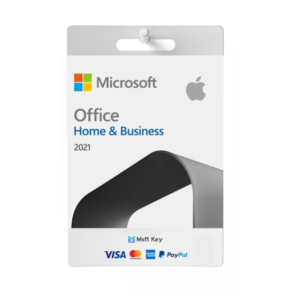 Buy genuine Microsoft Office 2021 Home and Business for Mac key, 100% official digital license, bind to Microsoft account, compatible with Apple Silicon M1 M2 M3 and Intel chips at KeysGold 
