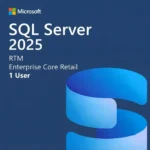 SQL Server 2025 RTM Enterprise Core Retail 1user liftime
