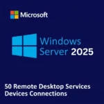 Windows Server 2025  Remote Desktop Services device connections 50 Devices