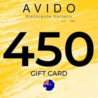 Avido Ristorante Gift Card 450 AUD Key - AUSTRALIA
