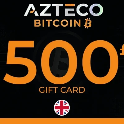Azteco Bitcoin Voucher - Lightning Gift Card 500 GBP Key - UNITED KINGDOM